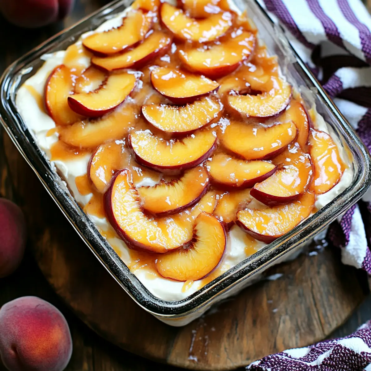 Peach Icebox Cake