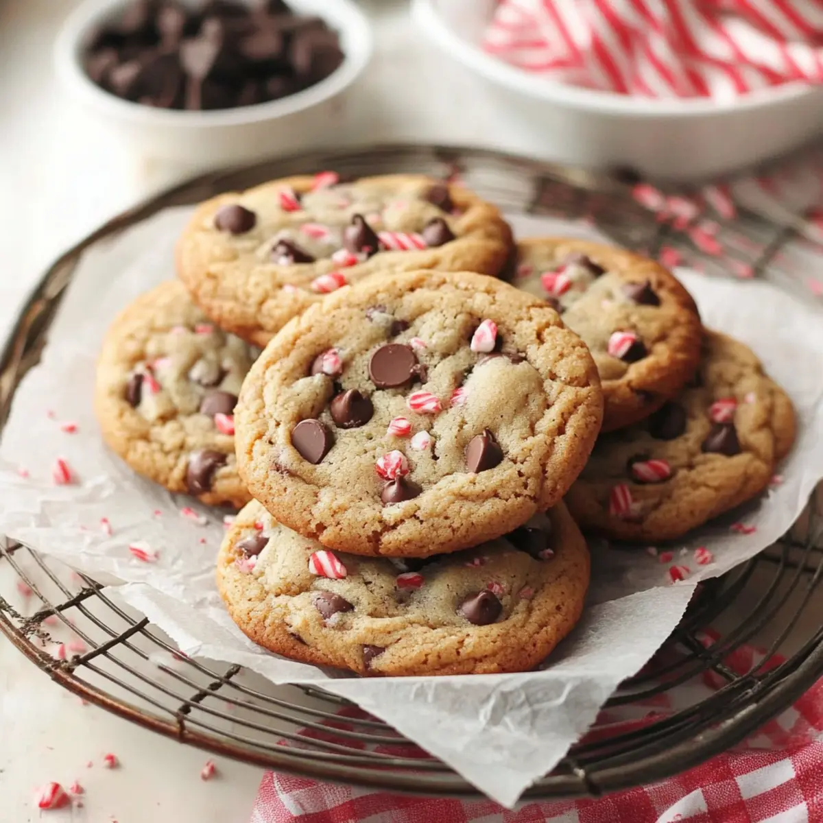 Peppermint Chocolate Chip Cookies scvgoa