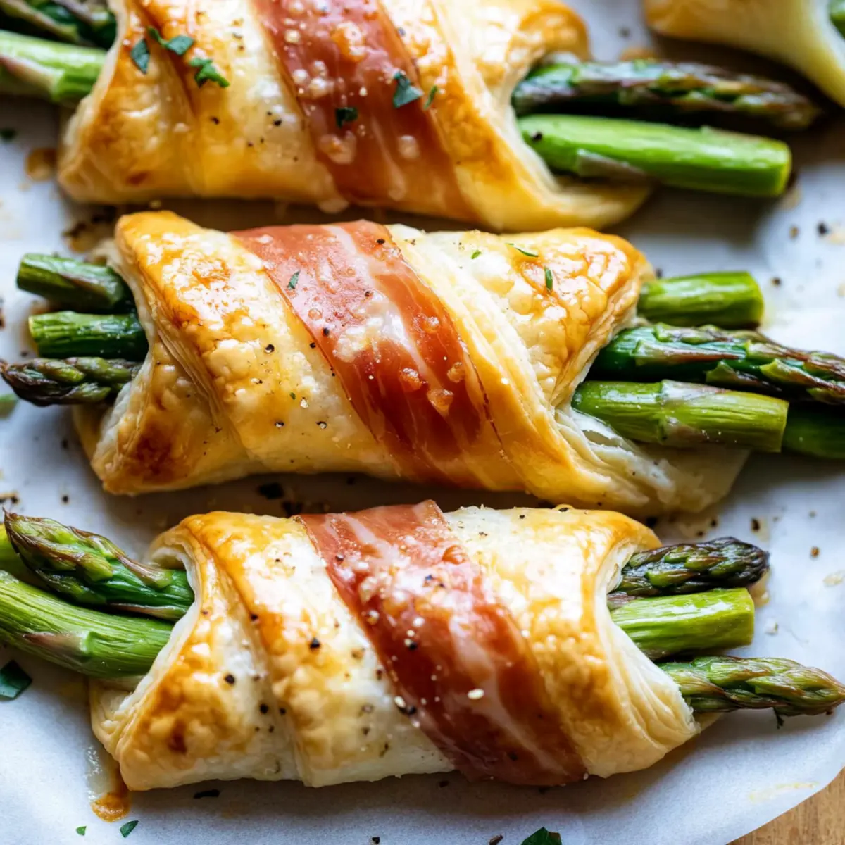 Prosciutto Asparagus Puff Pastry Bundles nqp8un