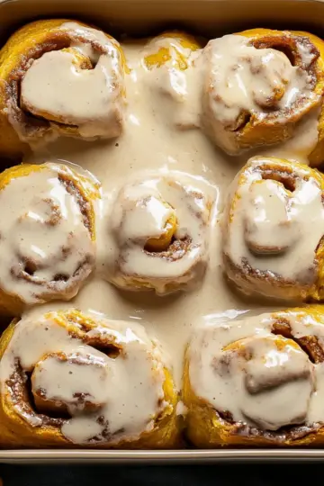 Pumpkin Chai Cinnamon Rolls