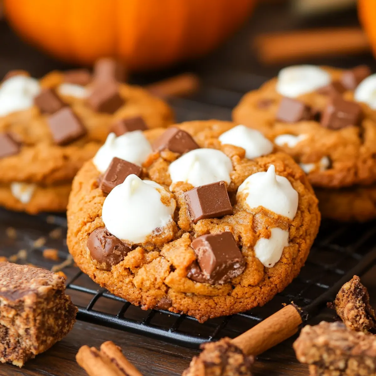 Pumpkin S mores Cookies tuawrb