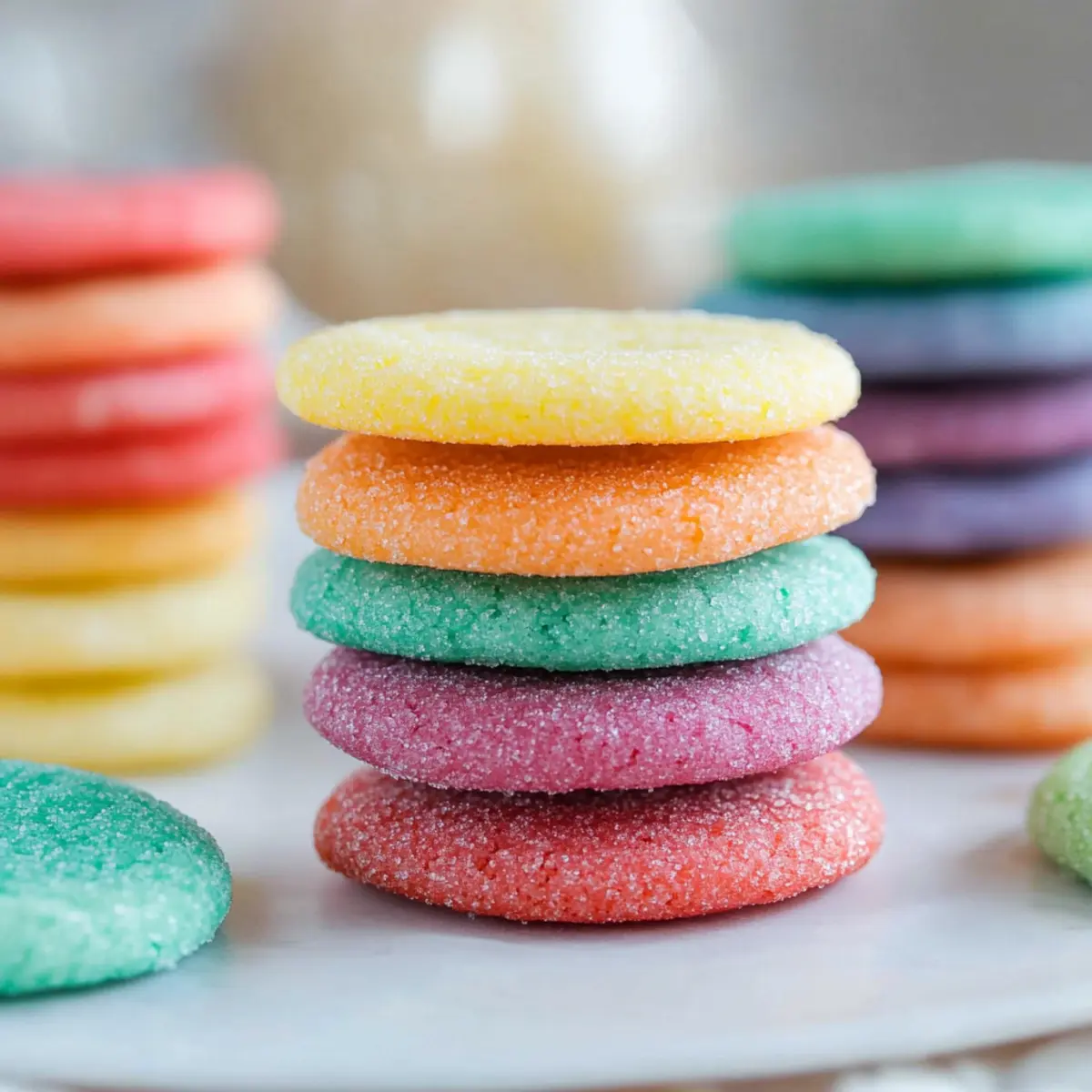 Rainbow Jello Sugar Cookies kgfh55