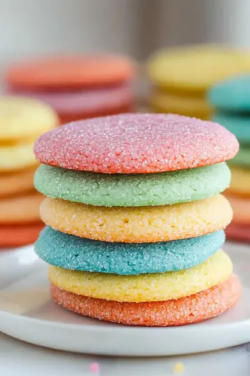 Rainbow Jello Sugar Cookies xubqpy