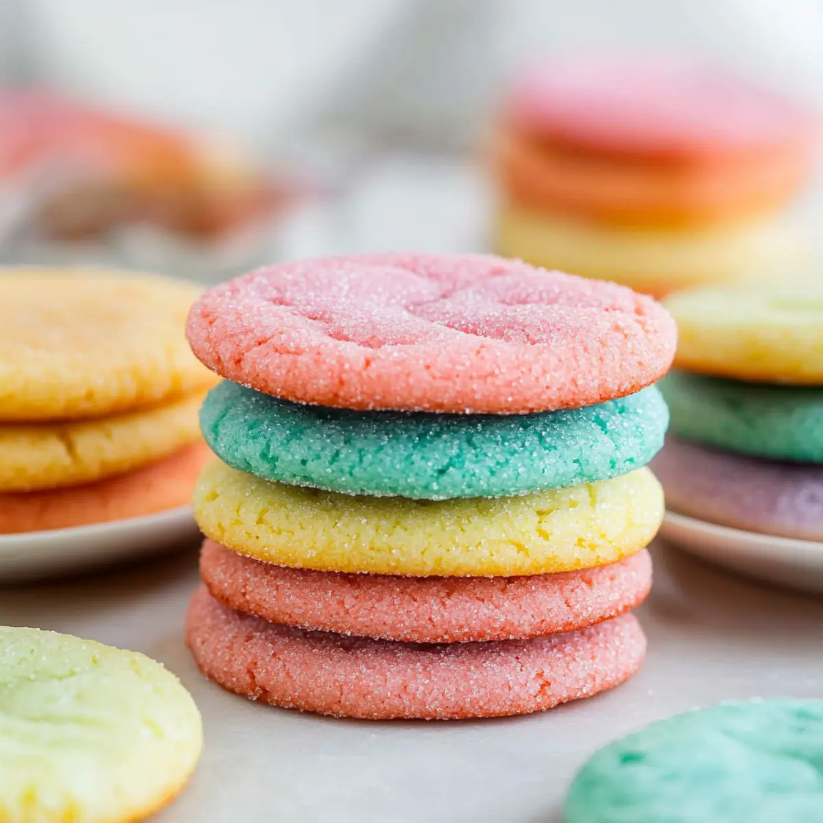 Rainbow Jello Sugar Cookies zvqw1h