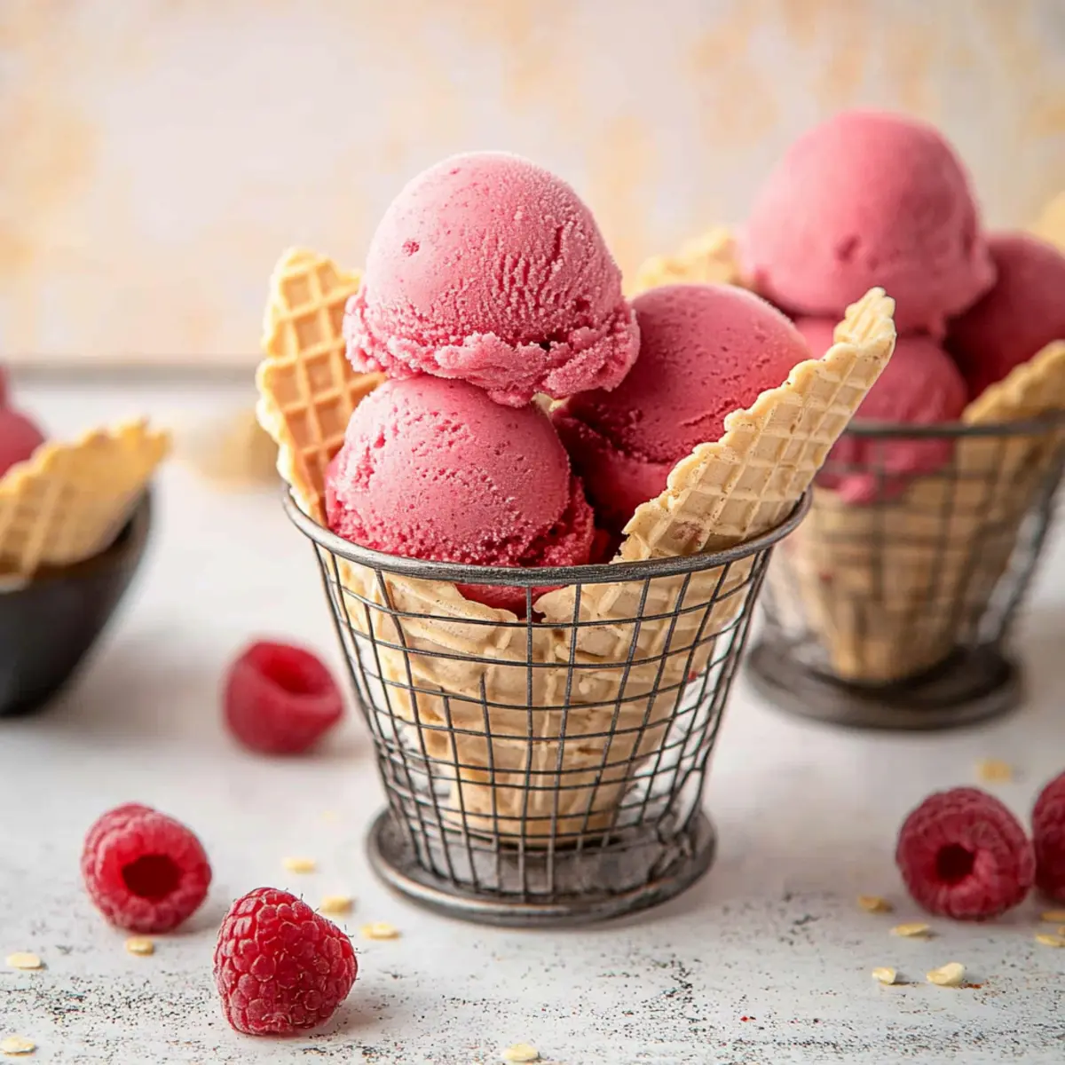 Raspberry Sorbet without Ice Cream Maker lhbnd5