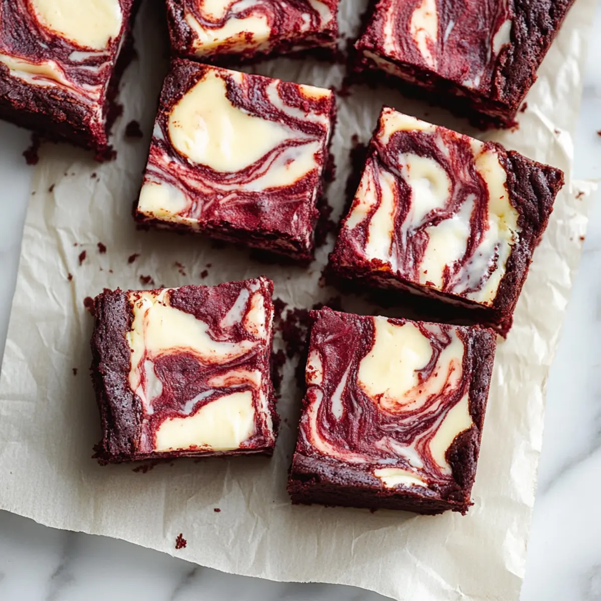 Red Velvet Cheesecake Brownies uinzju