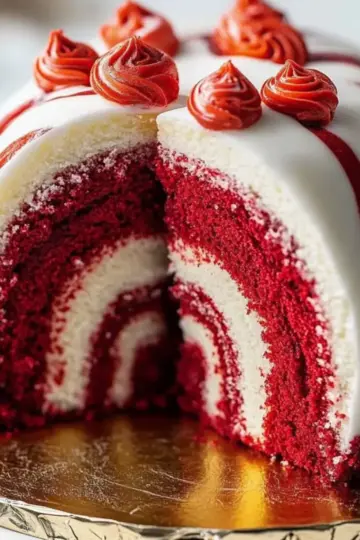 Red Velvet Marble Cake Recipe