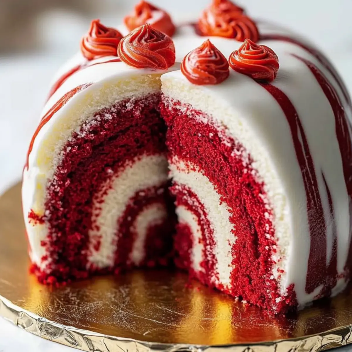 Red Velvet Marble Cake Recipe