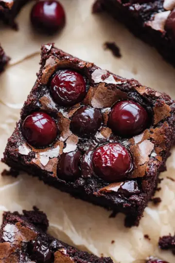 Roasted Chocolate Cherry Brownies k57gcx