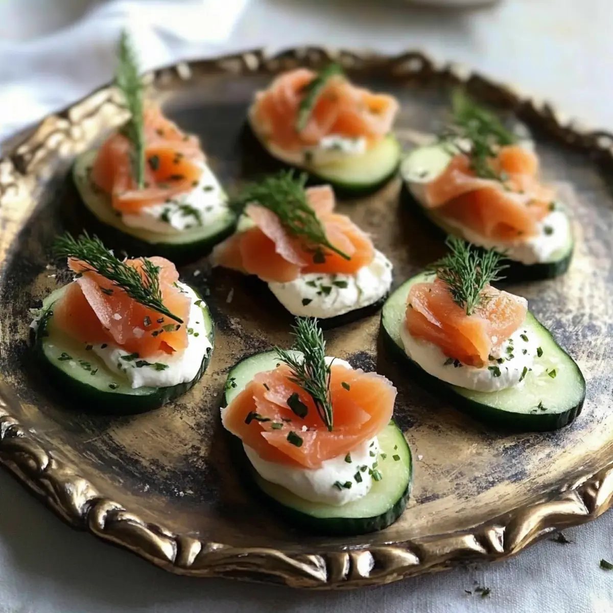 Smoked Salmon Potato Chip CanapA©s kw38jg
