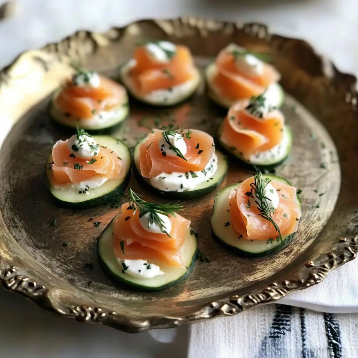 Smoked Salmon Potato Chip CanapA©s vp9poh
