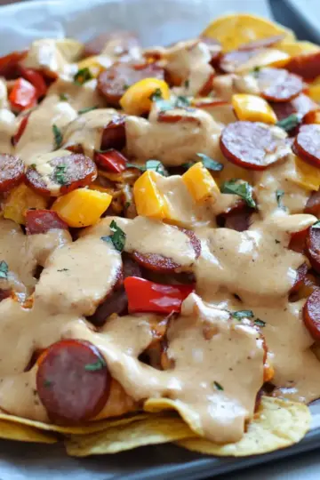 Smoked Sausage Nachos