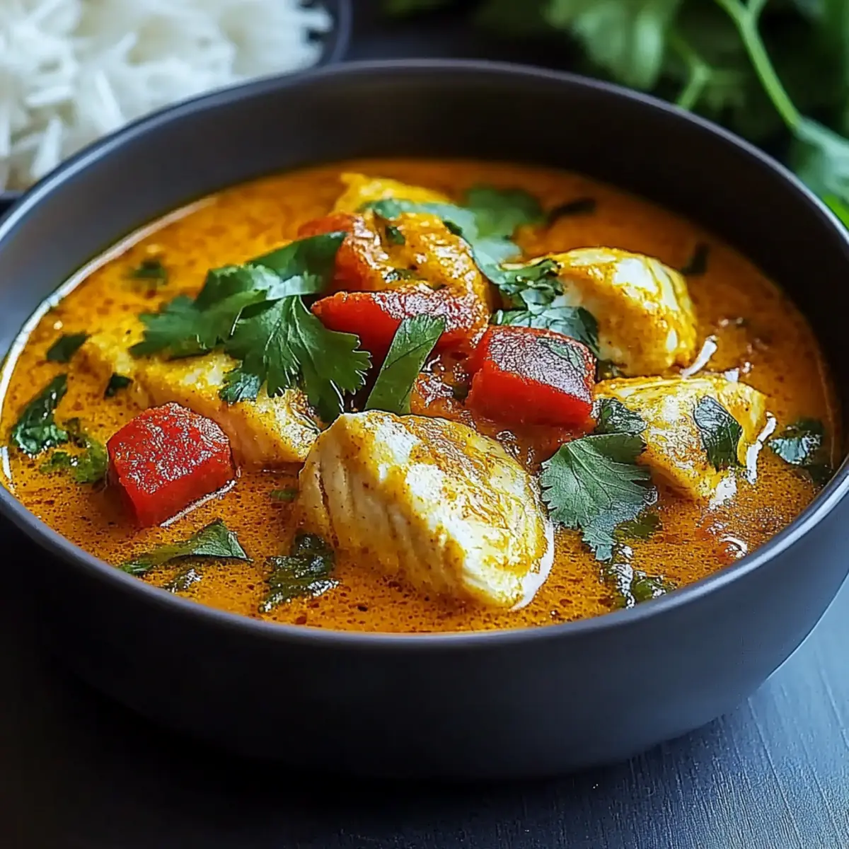 Spicy Coconut Fish Curry