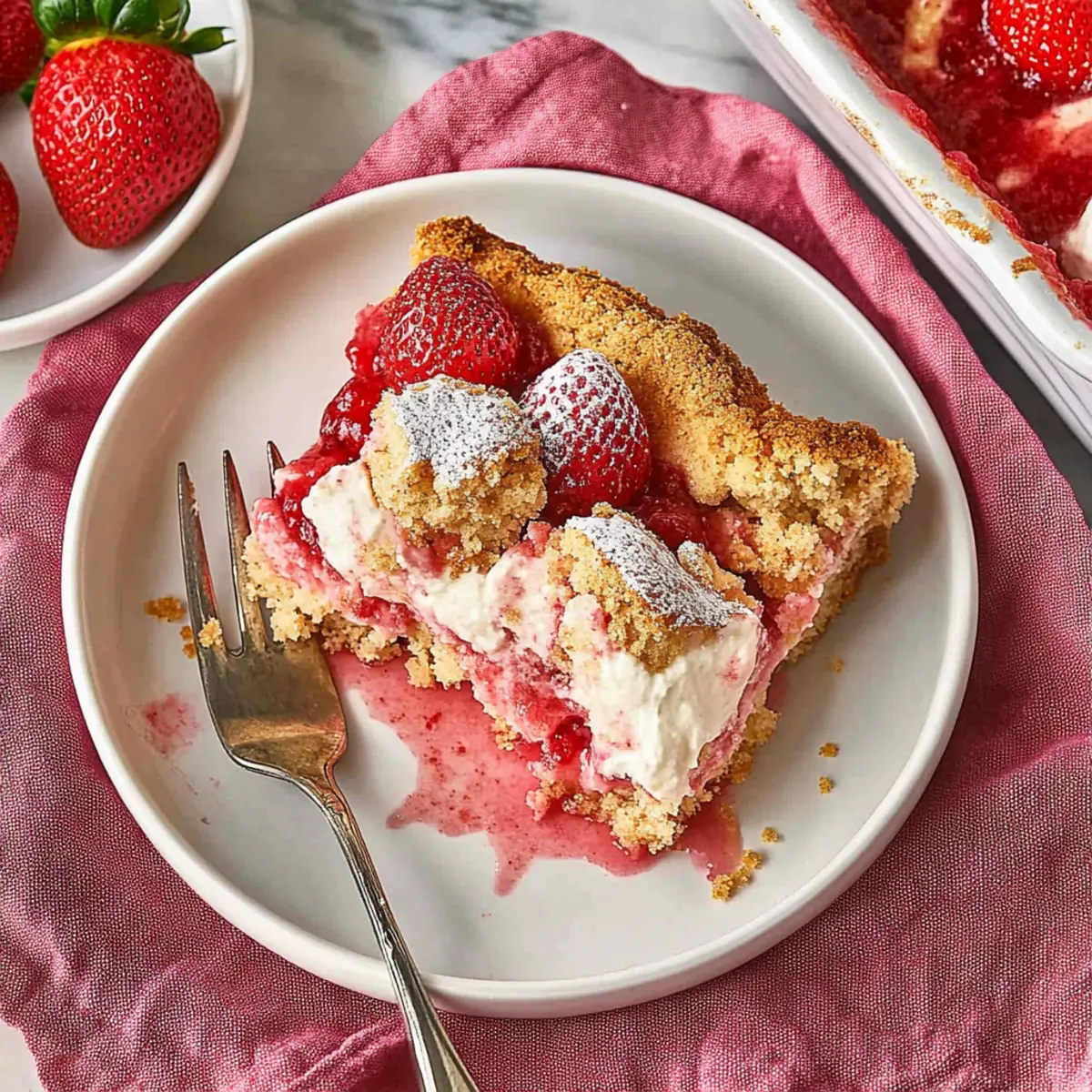Easy Strawberry Cheesecake Dump Cake: Your New Favorite Dessert 3 Strawberry Cheesecake Dump Cake
