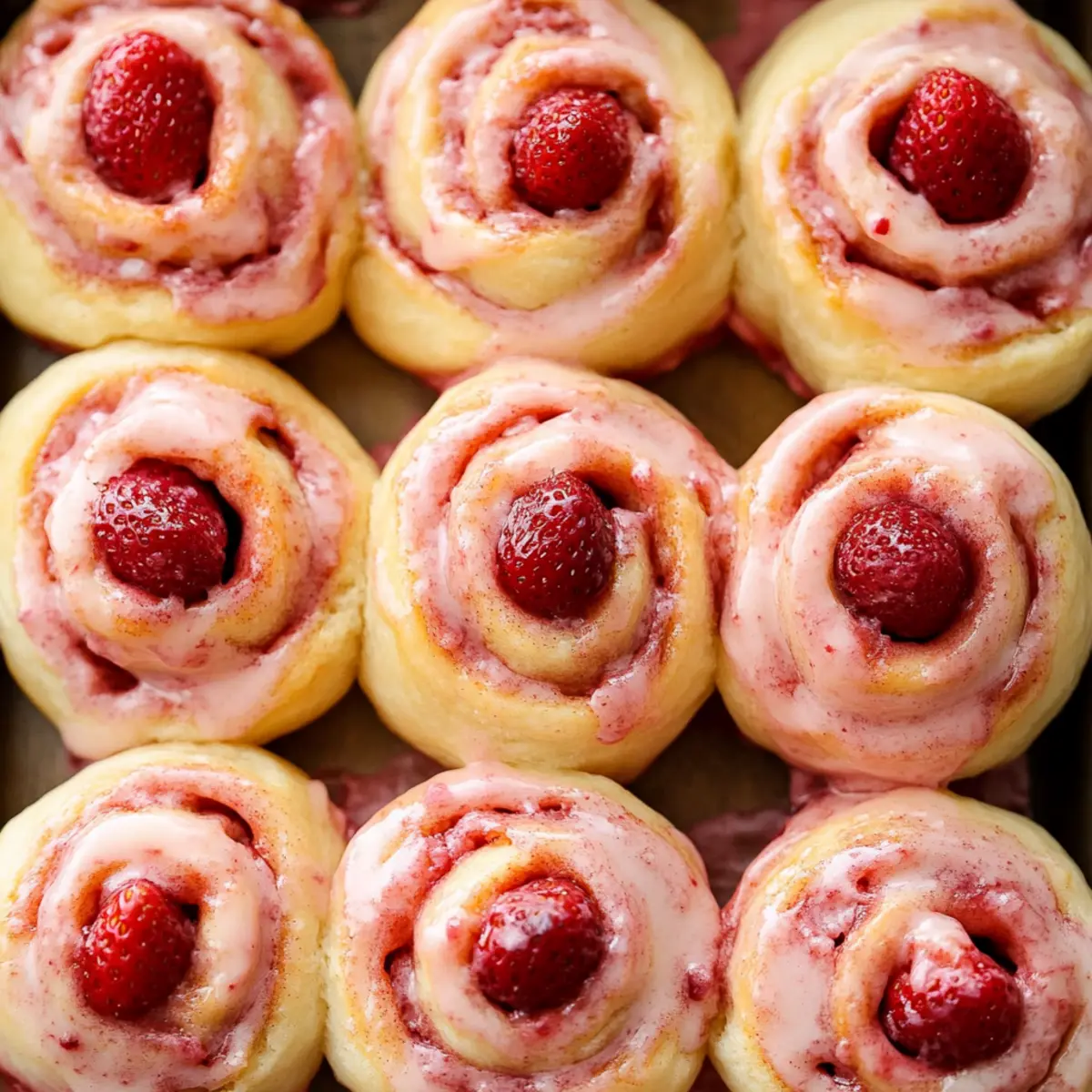 Strawberry Cinnamon Rolls