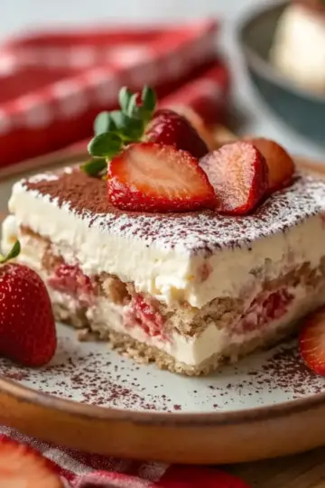 Strawberry Horchata Tiramisu