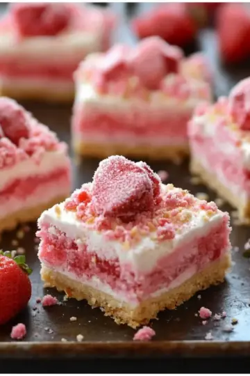 Strawberry Shortcake Ice Cream Bars