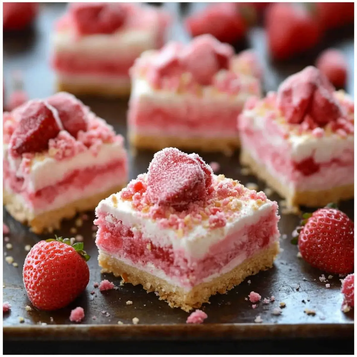 Strawberry Shortcake Ice Cream Bars