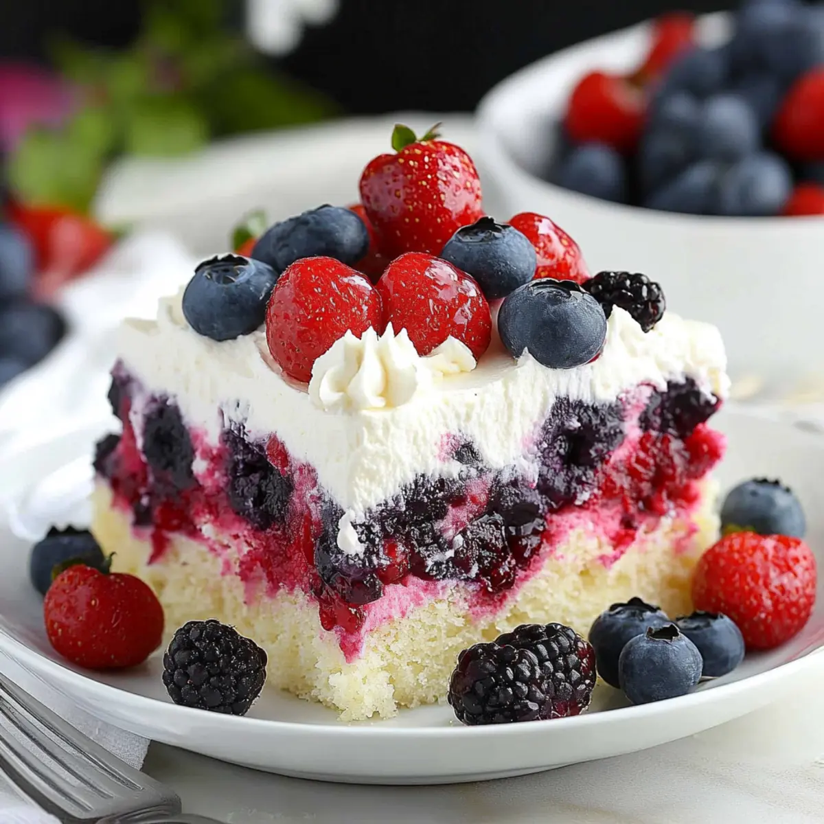Summer Berry Poke Cake y7po8i