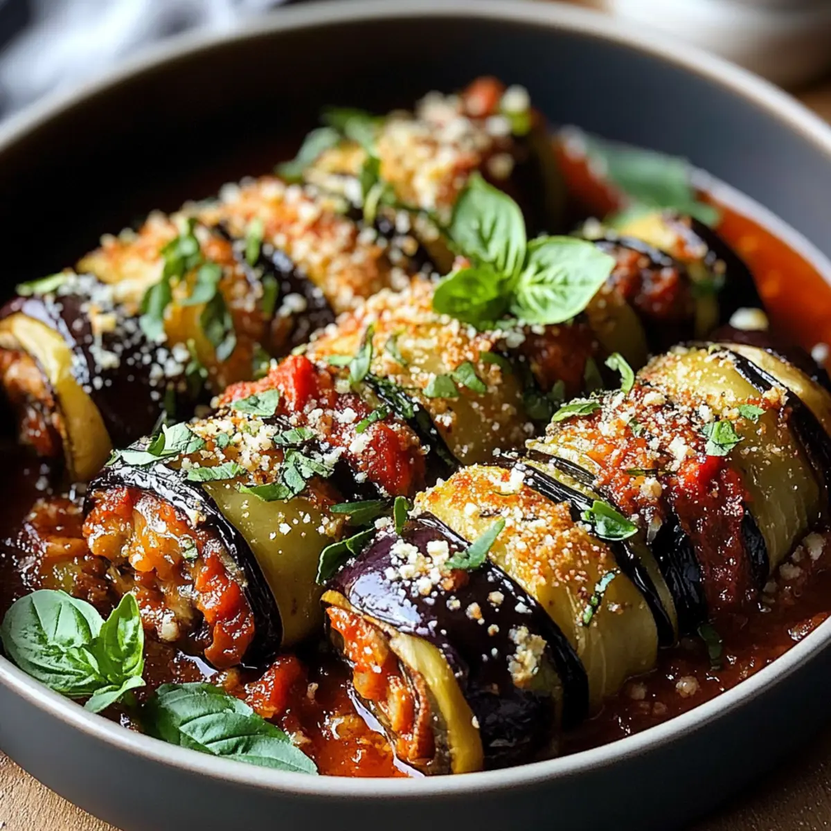 Baked Eggplant Involtini