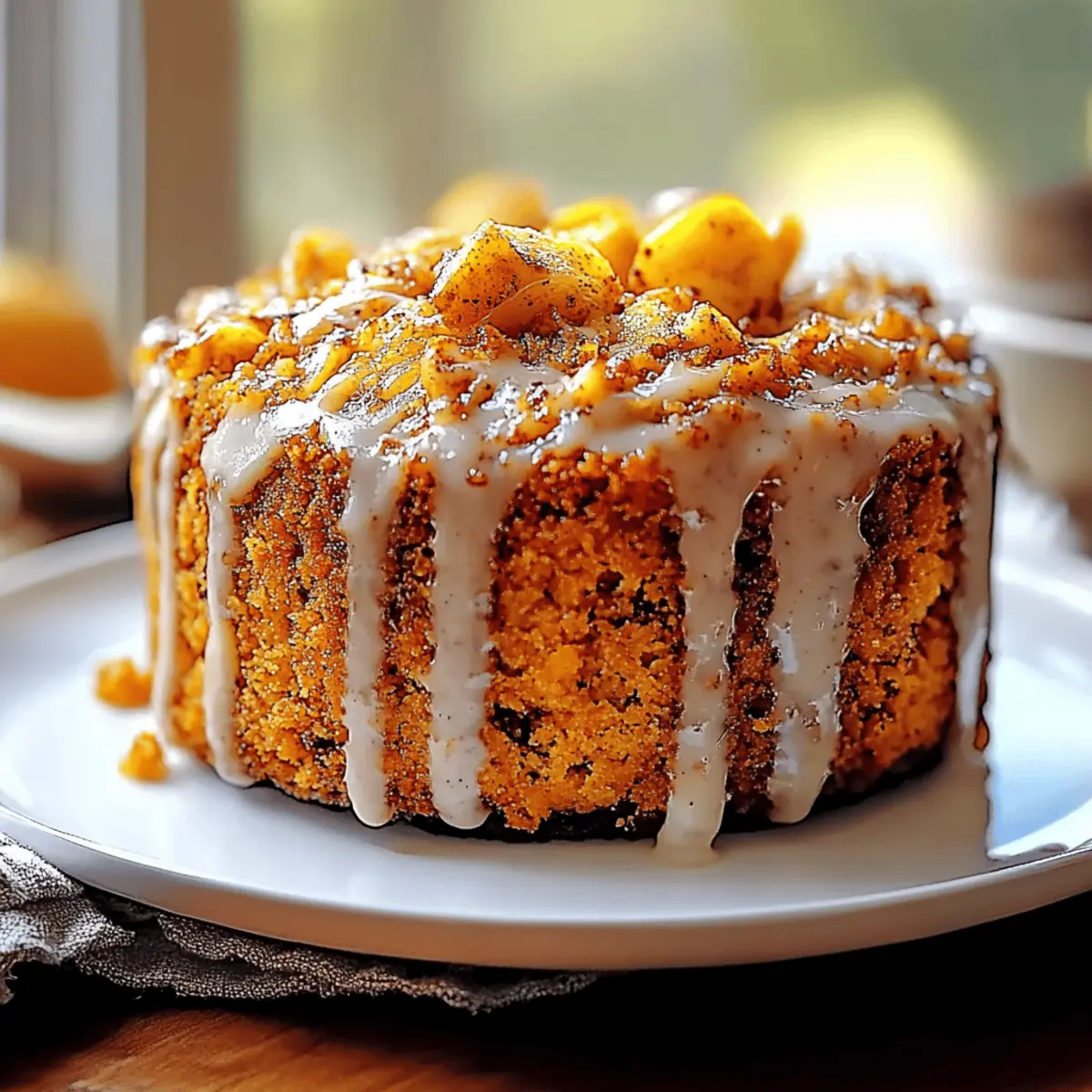 Autumn Pumpkin Honey Bun Cake