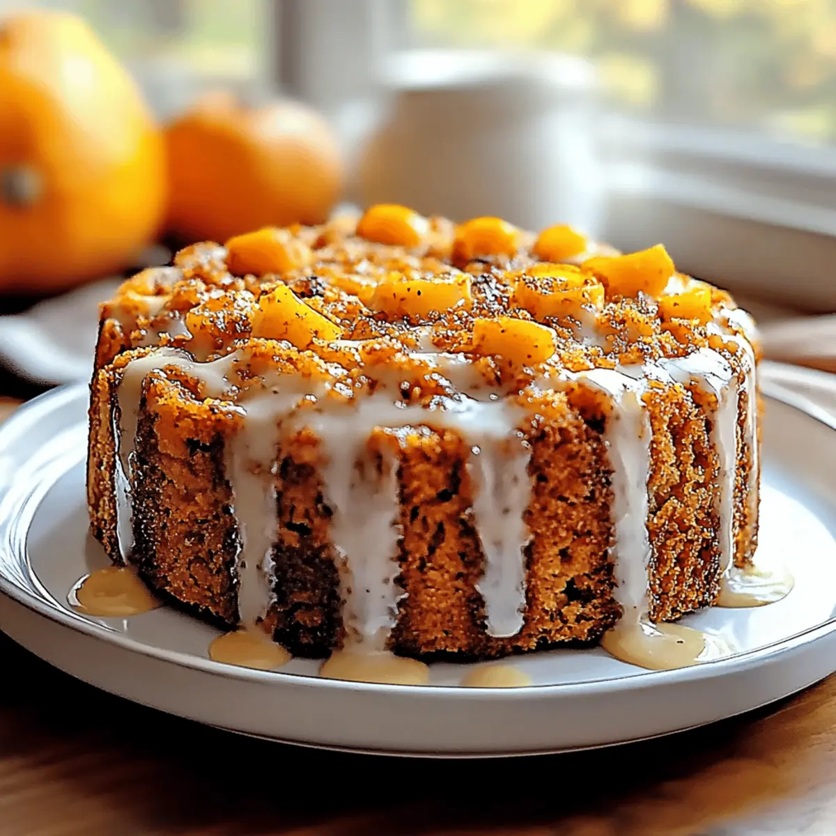 Autumn Pumpkin Honey Bun Cake