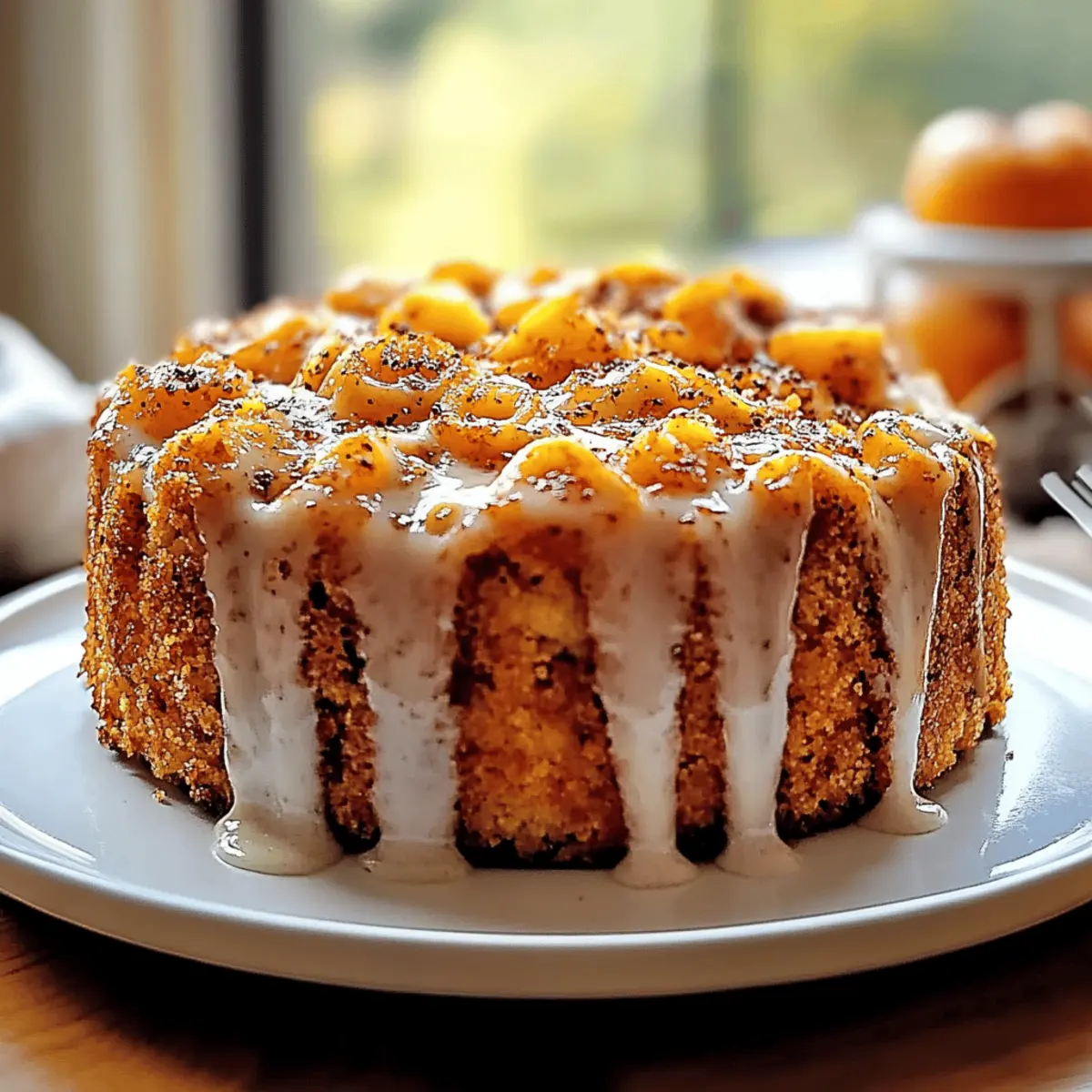Autumn Pumpkin Honey Bun Cake