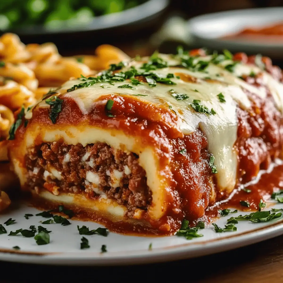 Stuffed Italian Meatloaf