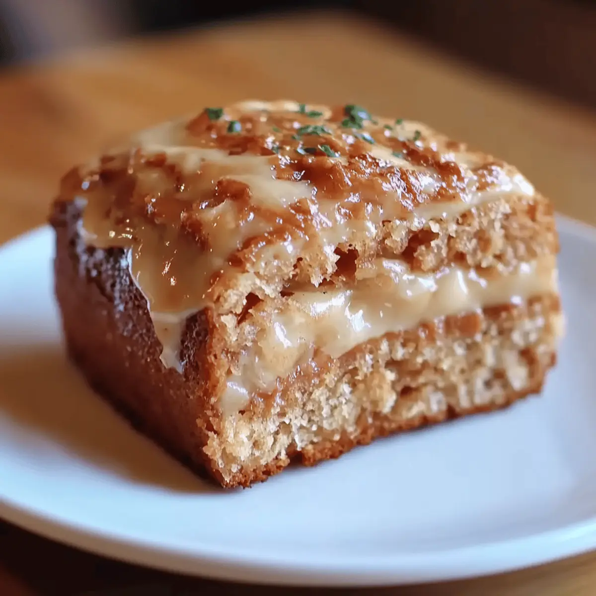 Applesauce Cake with Cinnamon Cream Cheese Frosting