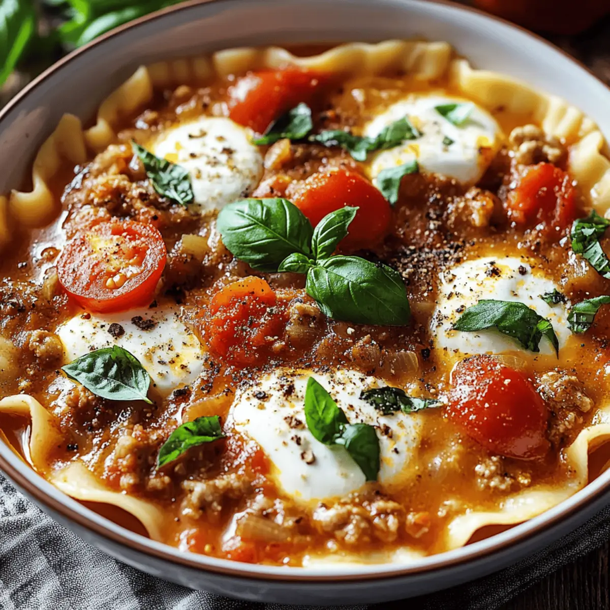 Crockpot Lasagna Soup
