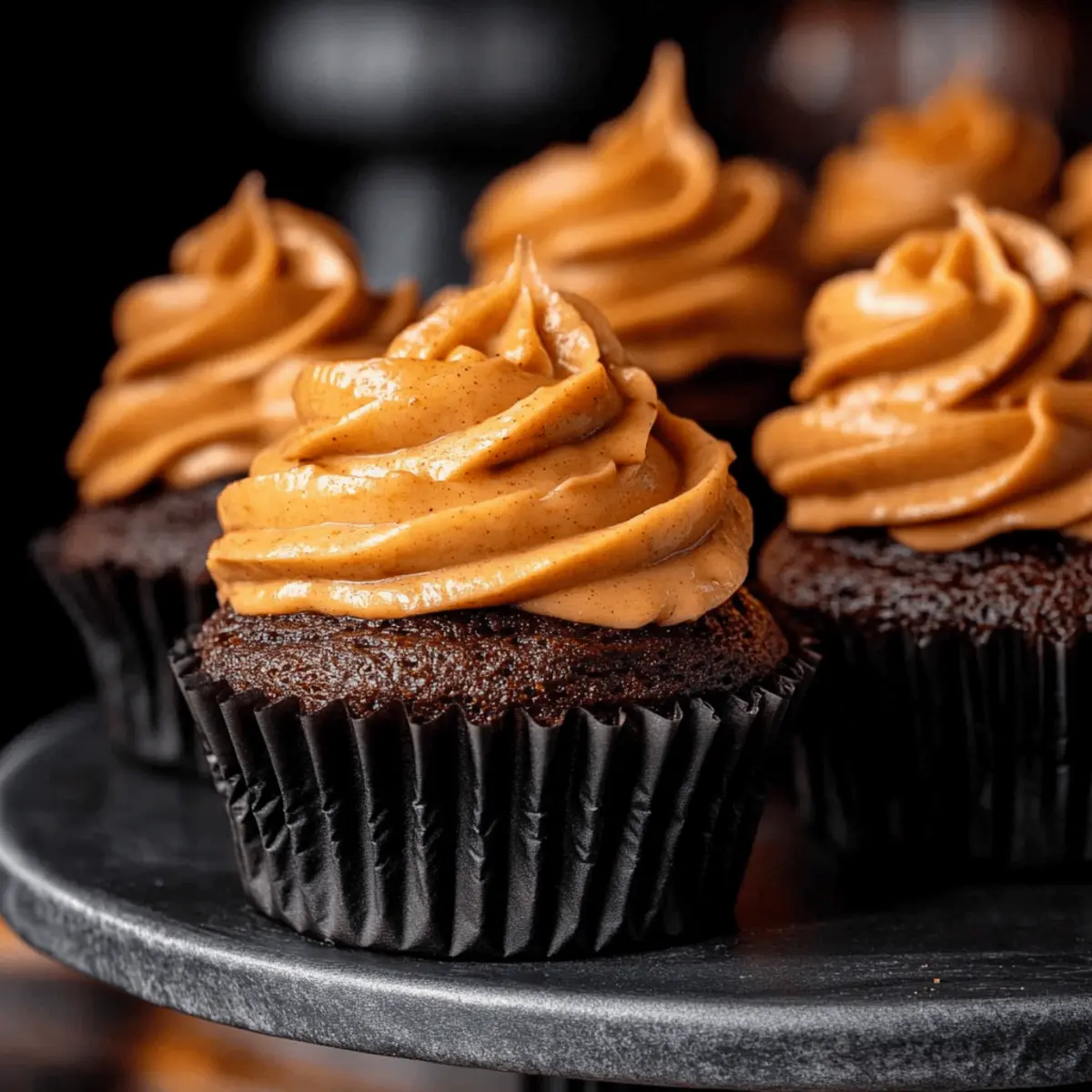Chocolate Pumpkin Cupcakes