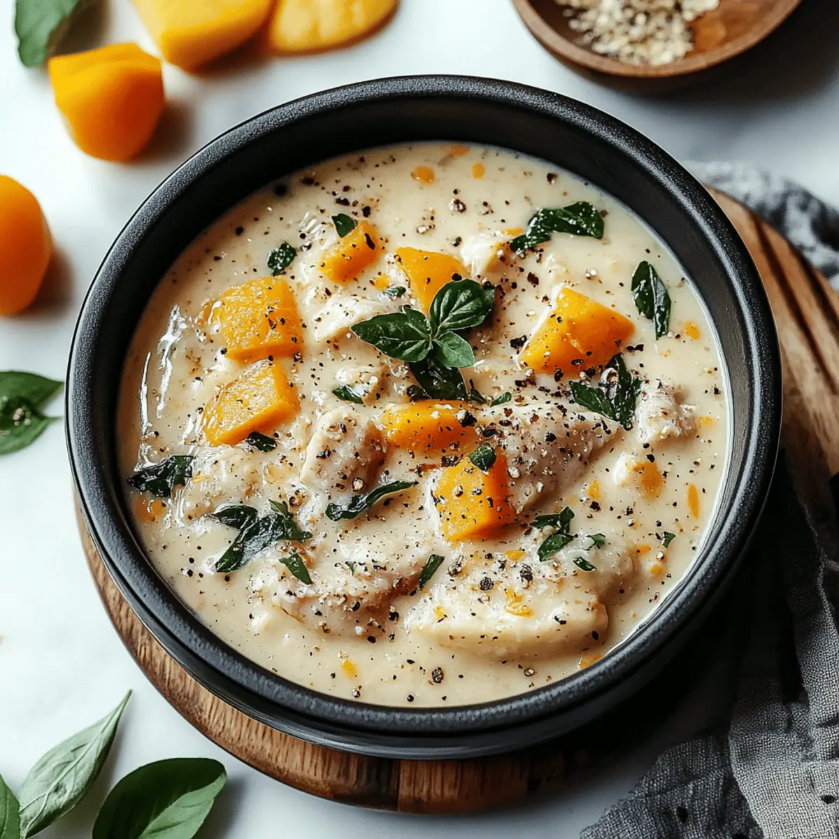Creamy Italian Ground Chicken Soup