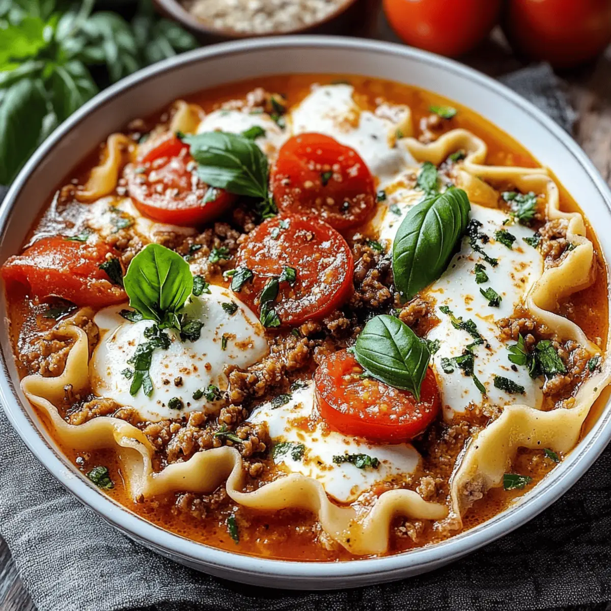 Crockpot Lasagna Soup
