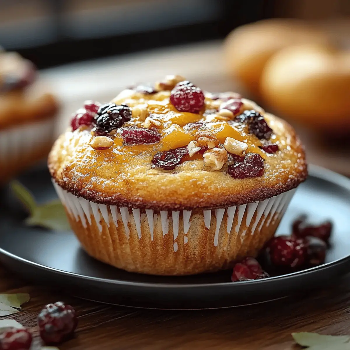 Cranberry Orange Pecan Muffins