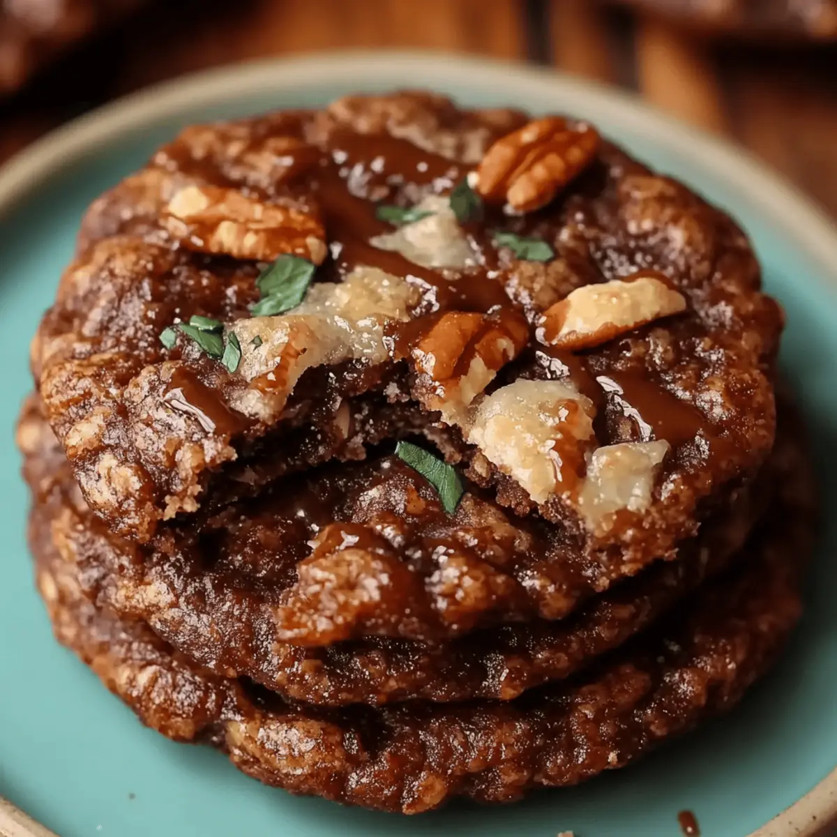 German Chocolate Cookies