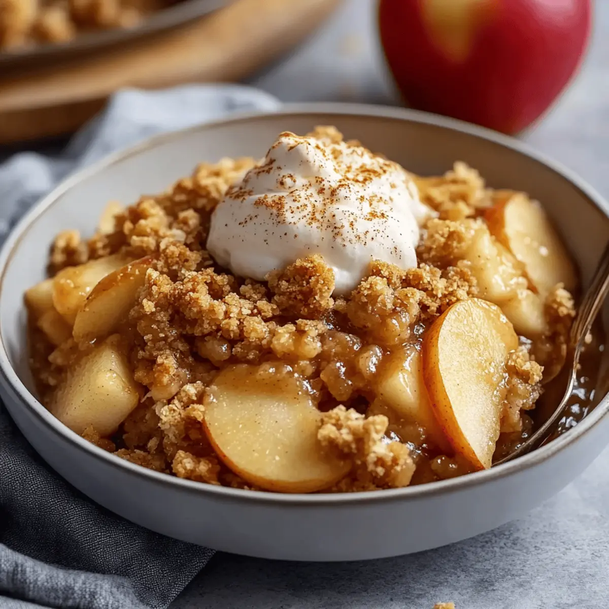 Air Fryer Apple Crisp