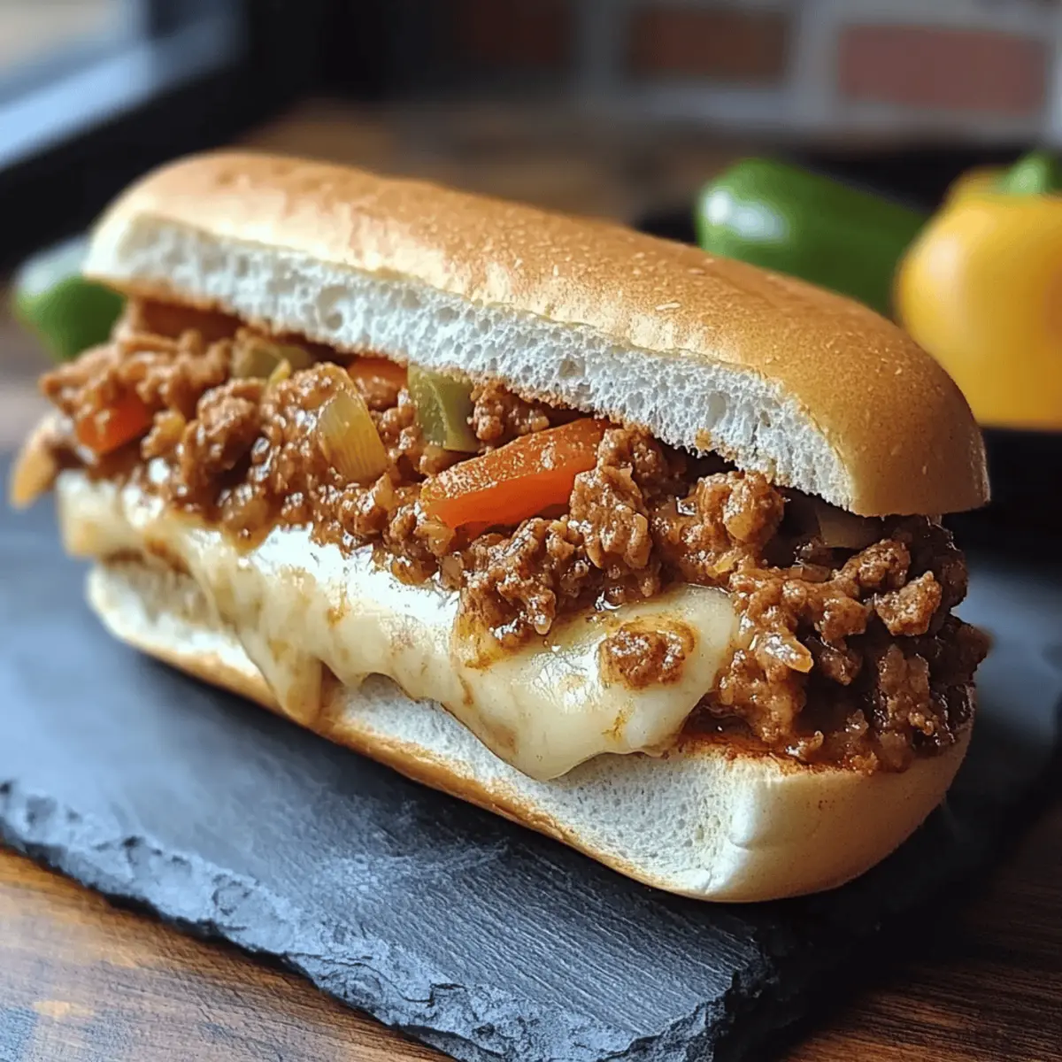 Philly Cheese Steak Sloppy Joes