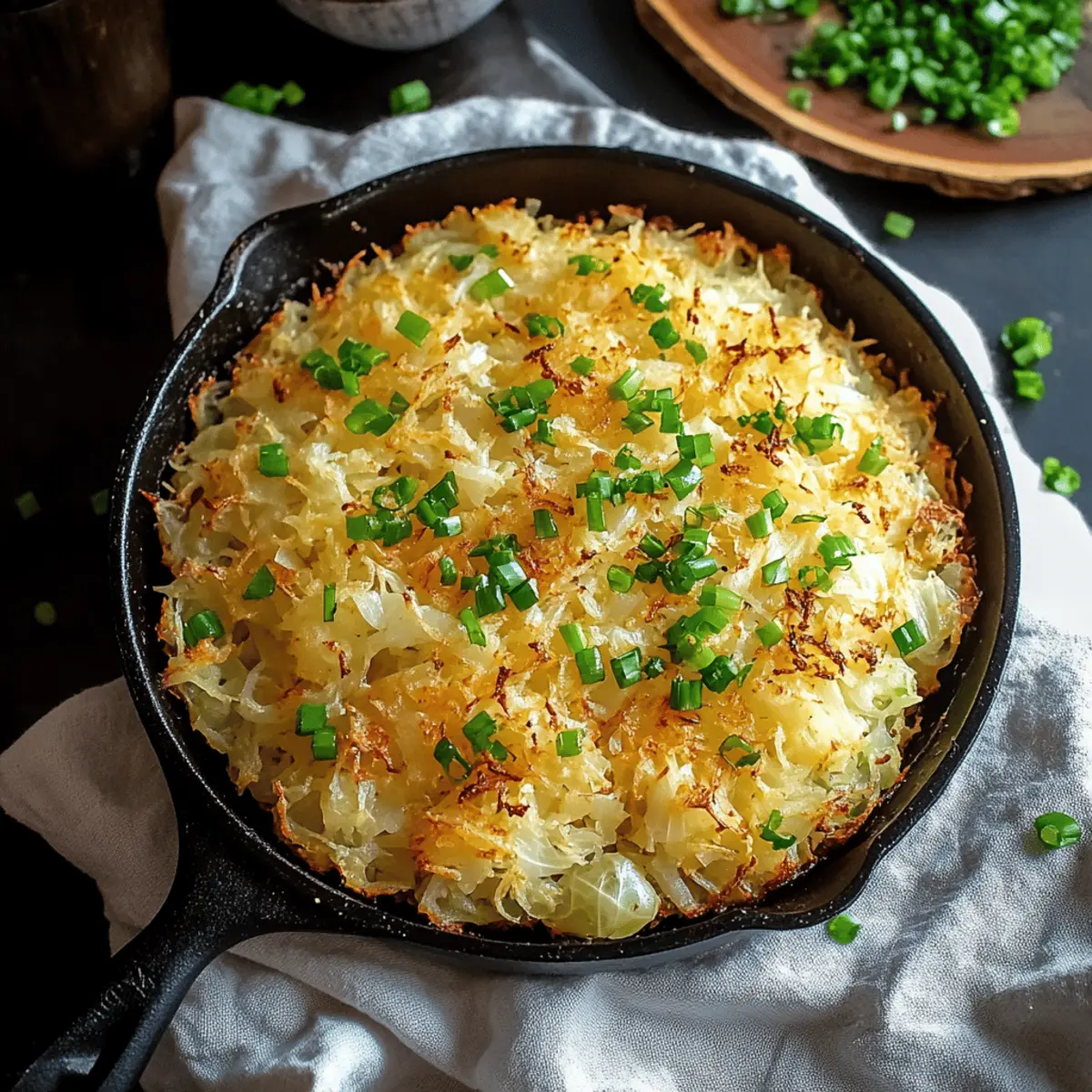 Irish Cheddar Cabbage Hash Brown Skillet