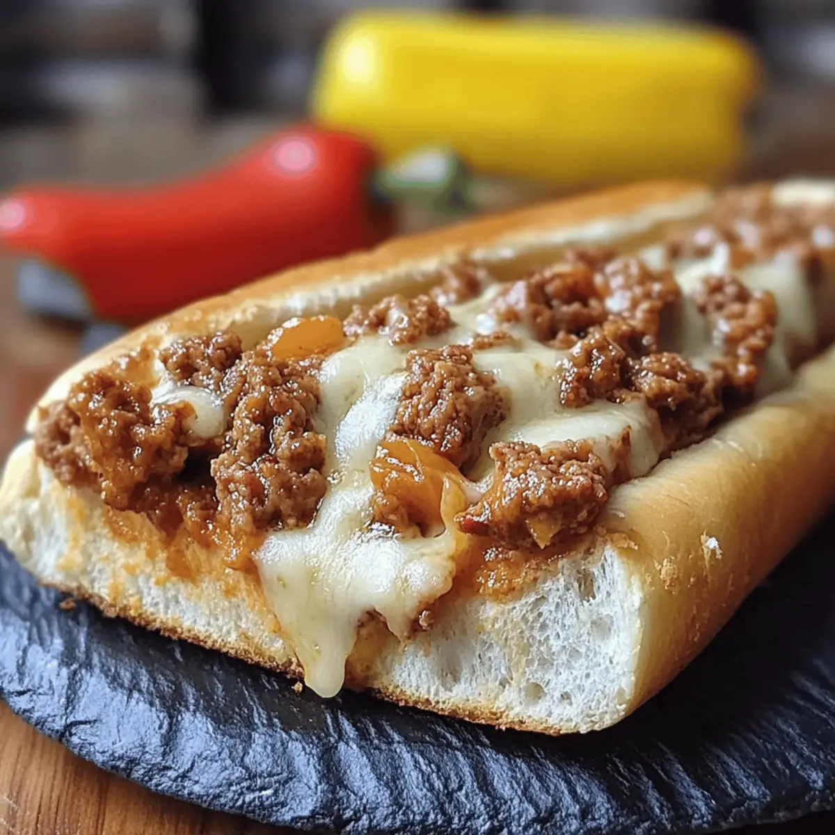 Philly Cheese Steak Sloppy Joes