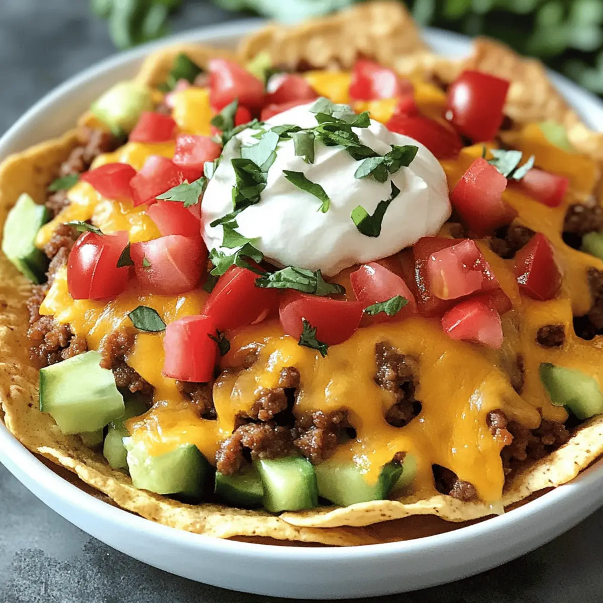 Slow Cooker Smothered Fritos Taco Bowls