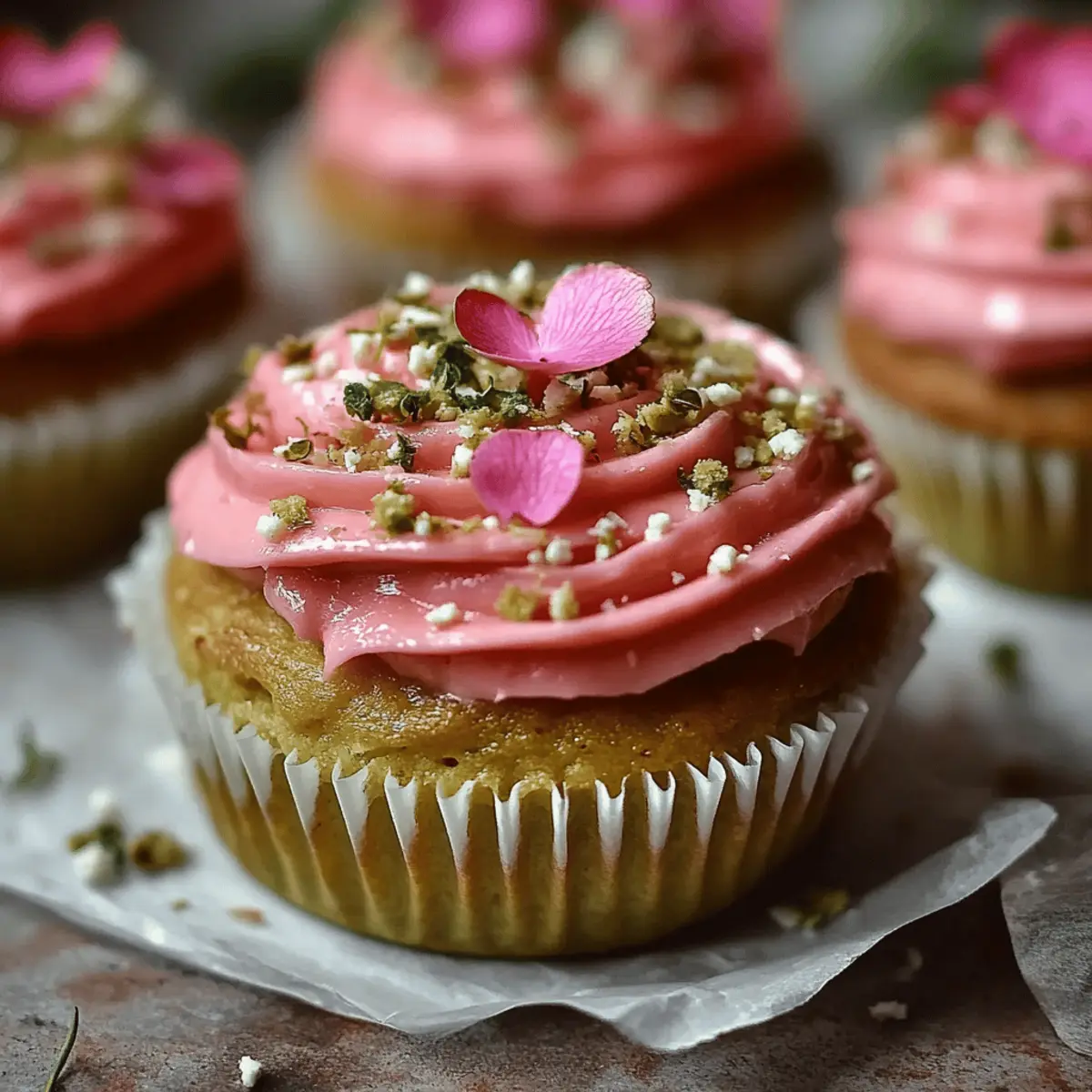 Vegan Mini Rose Cupcakes