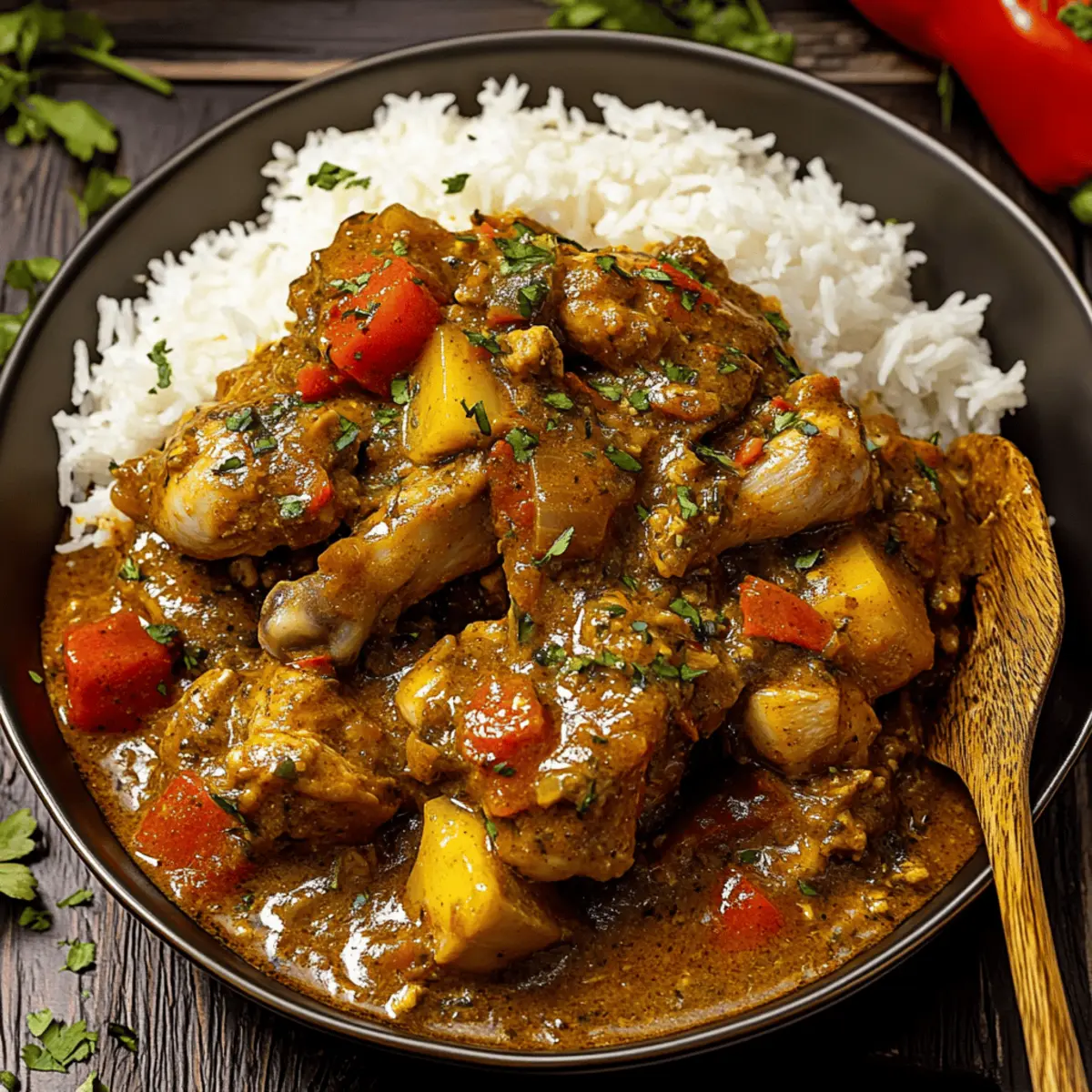 Authentic Jamaican Curry Chicken