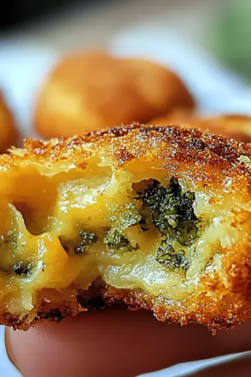 Crispy Broccoli Cheese Rounds