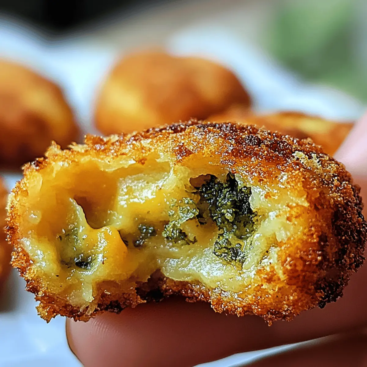 Crispy Broccoli Cheese Rounds