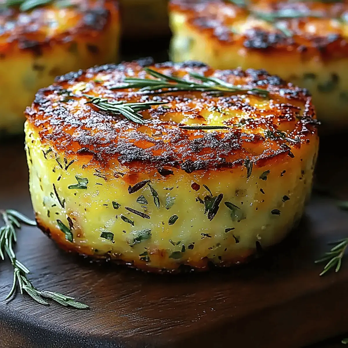 Crispy Parmesan Zucchini Muffins
