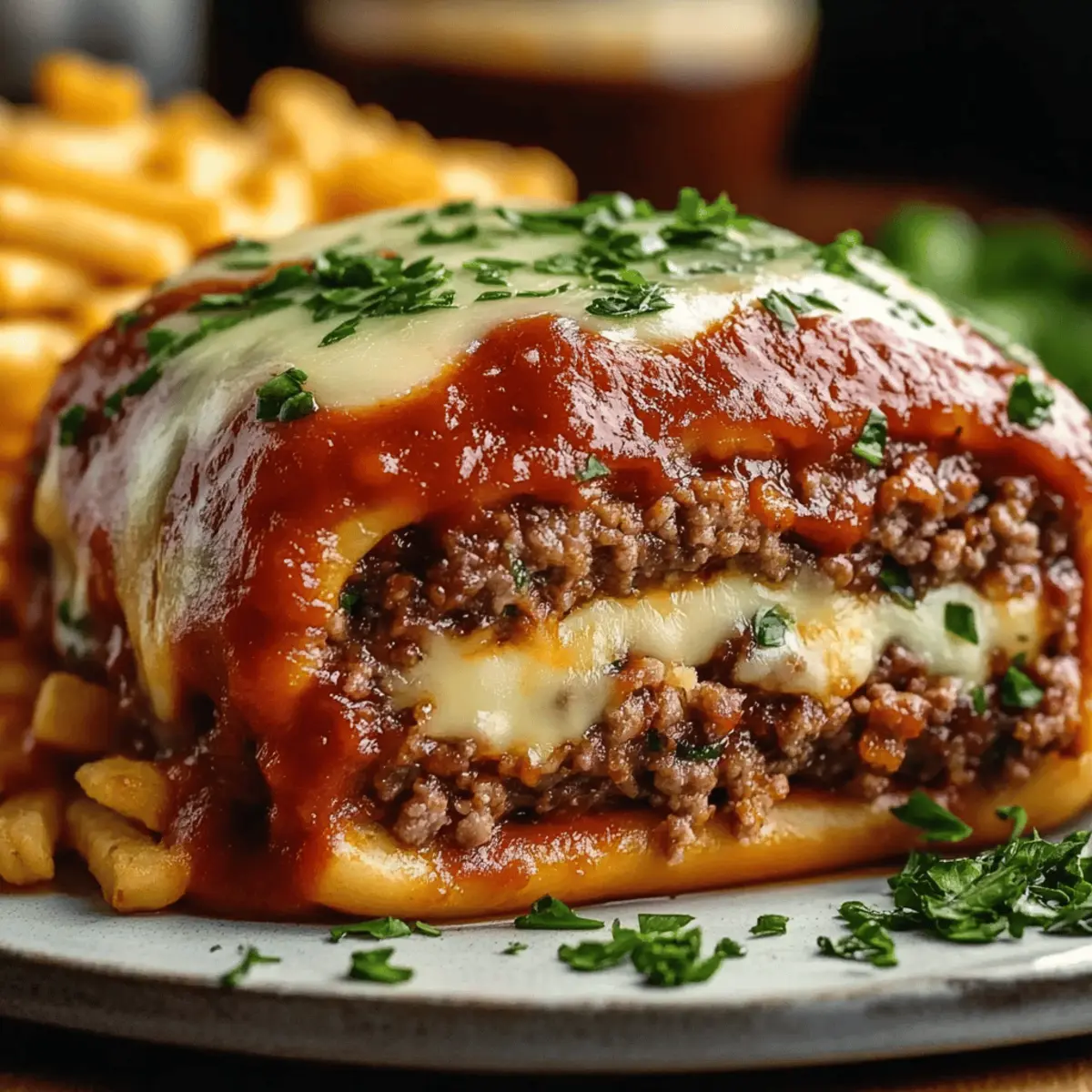 Stuffed Italian Meatloaf