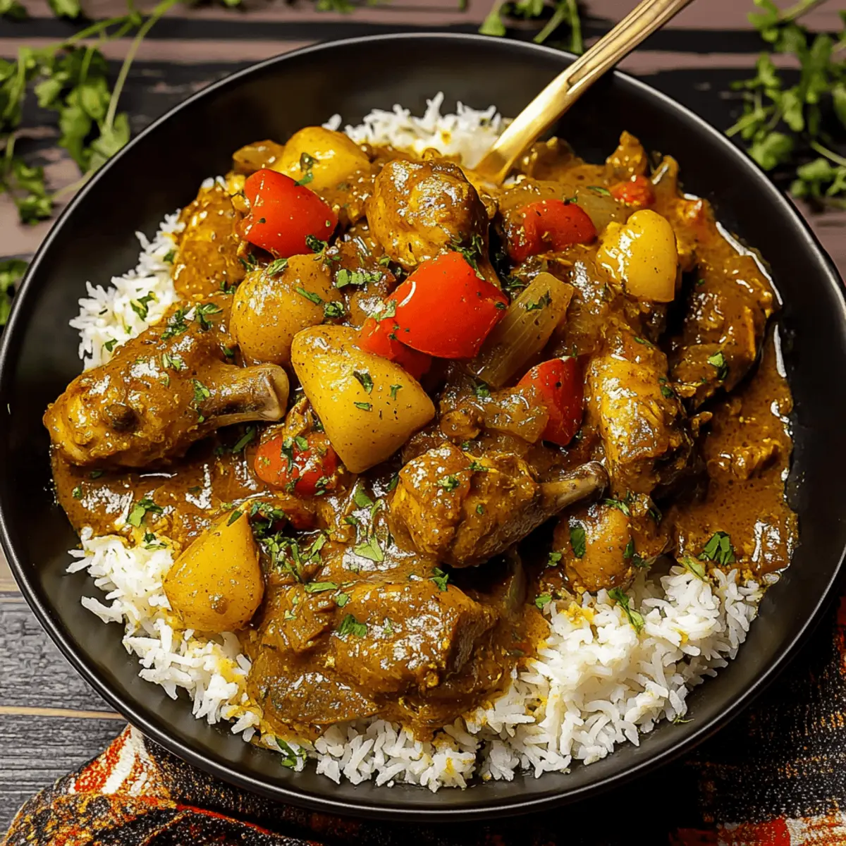Authentic Jamaican Curry Chicken