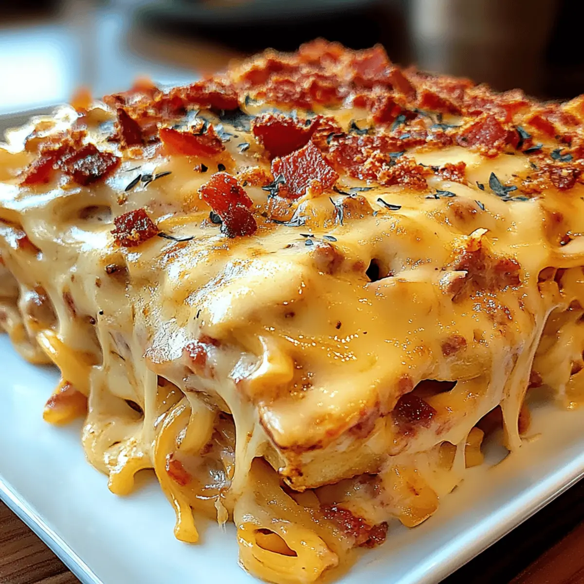 Cheesy Chicken Spaghetti Casserole