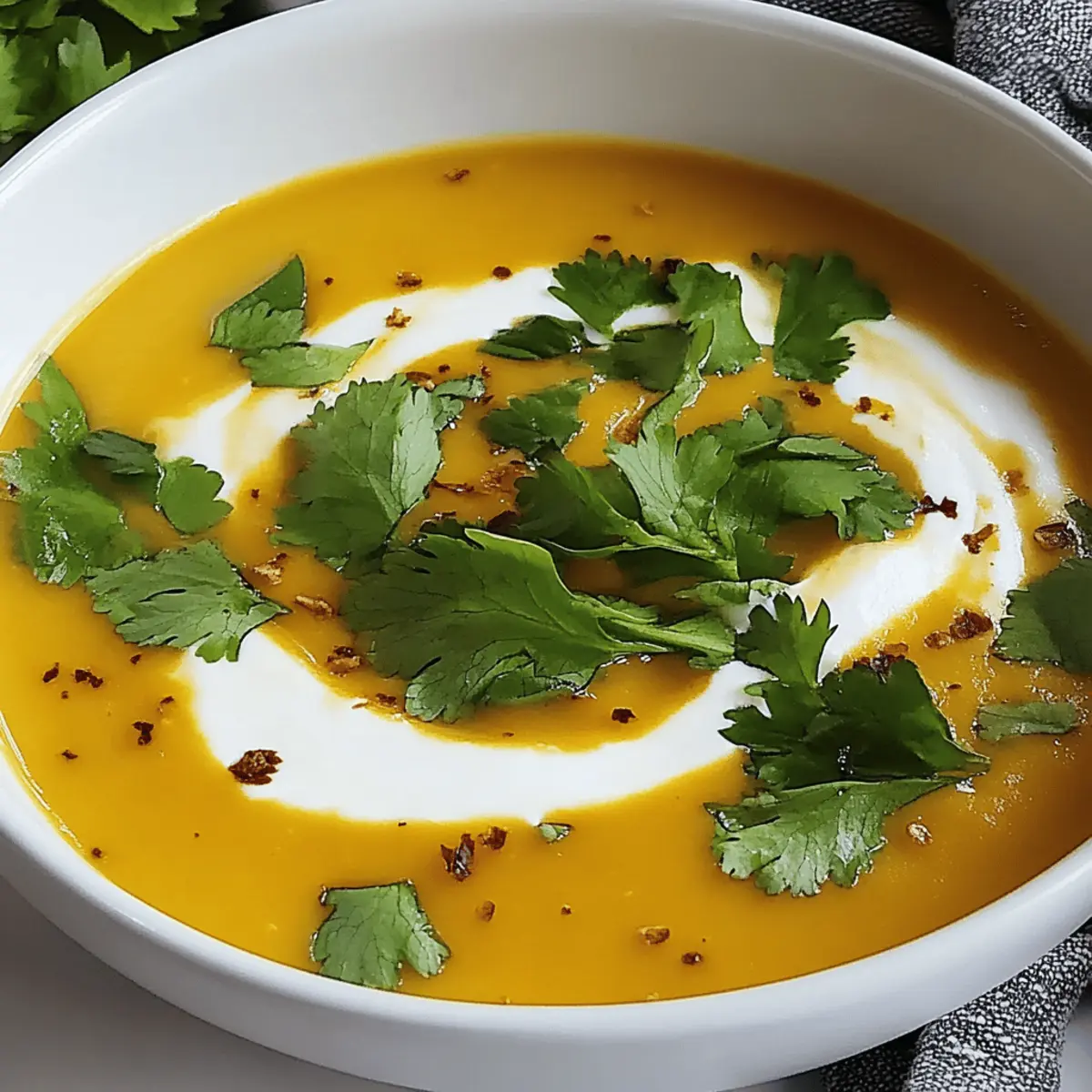 Creamy Butternut Squash Soup with Coconut Milk