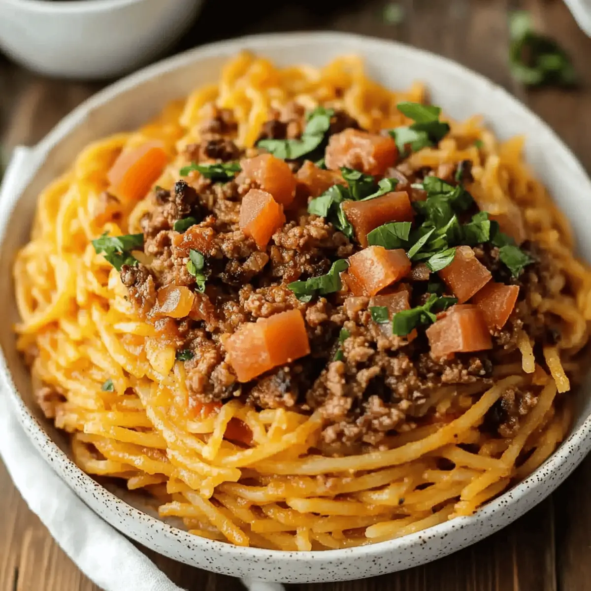 One-Pot Taco Spaghetti